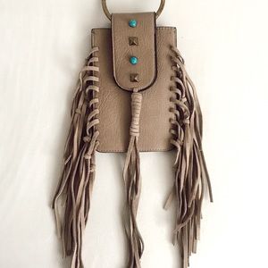 Tasseled Crossbody Phone Satchel